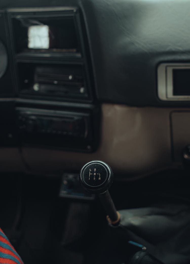 Close Up Of Gear Stick 