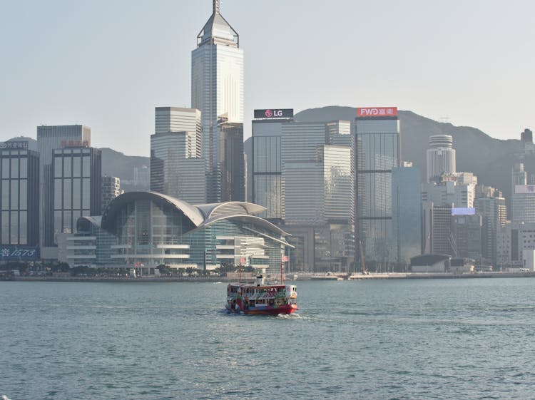 Hongkong Cityscape Skyline Waterfront View