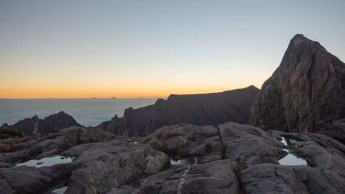 Foto profissional grátis de montanha, nascer do sol