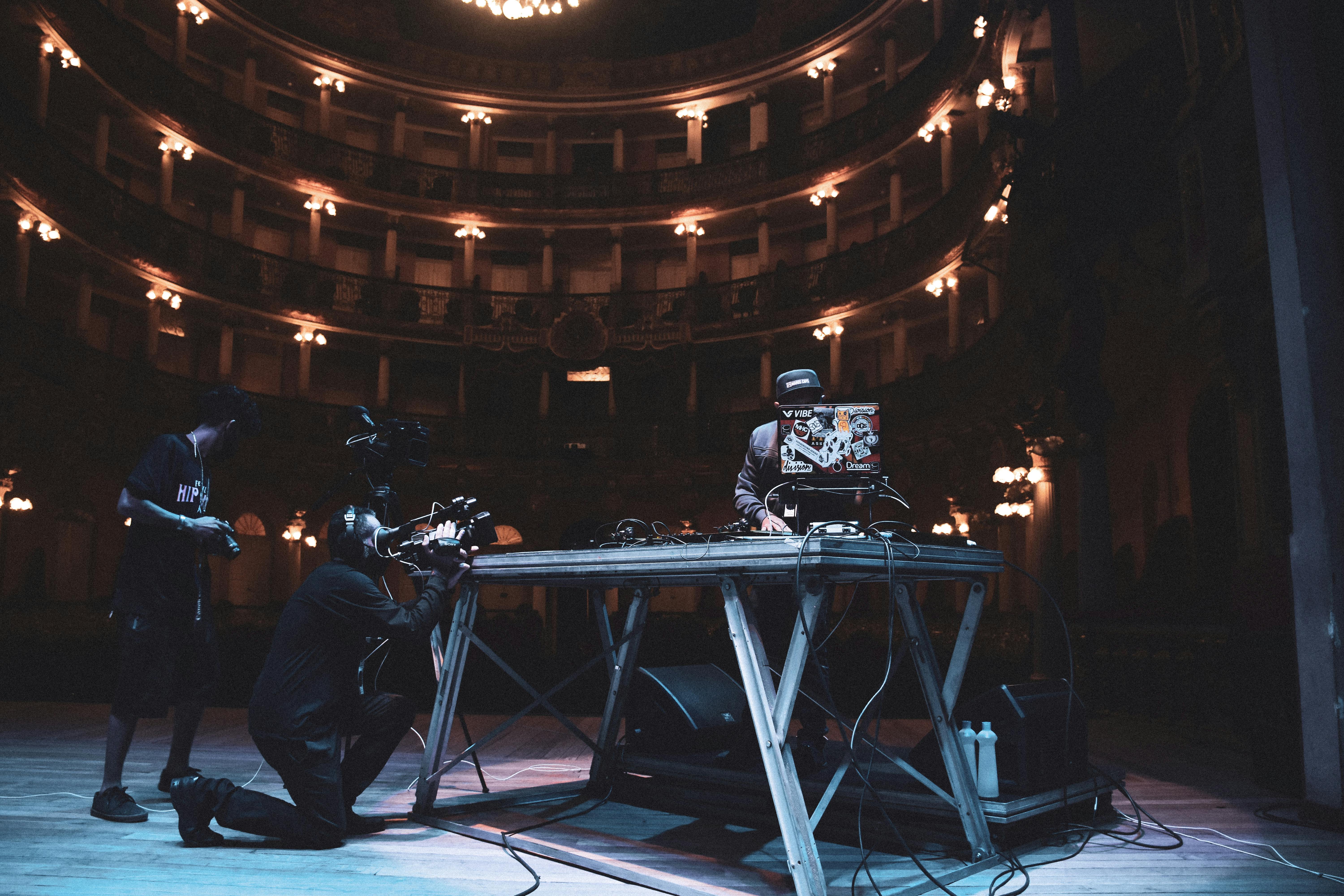 DJ Performing on Stage