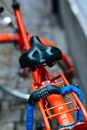 Red and Black Bicycle Seat
