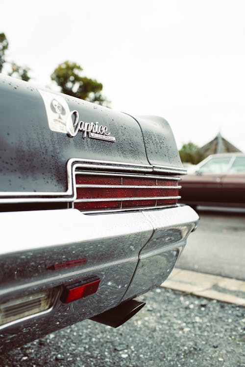 White and Red Chevrolet Car