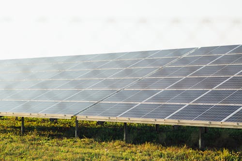 Foto profissional grátis de energia limpa, energia renovável, fazenda solar