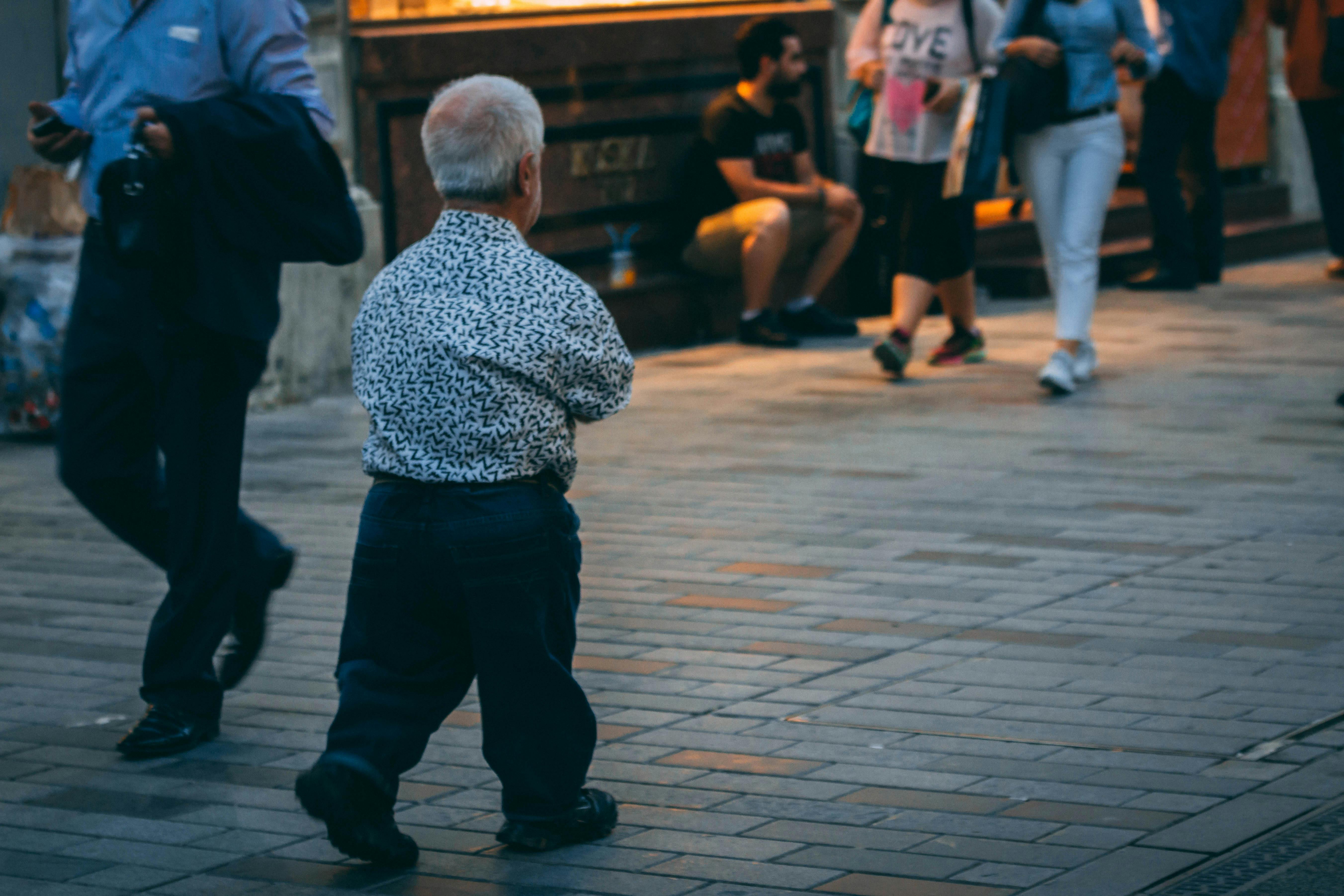 Free stock photo of man, short man, street