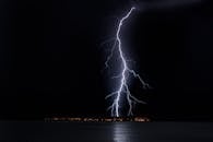 Lightning Strike on City