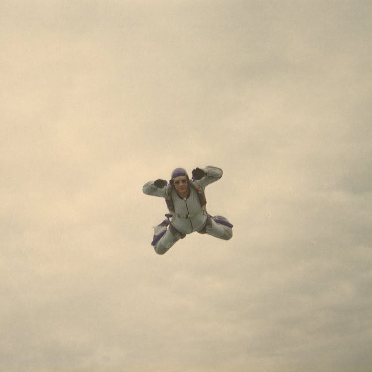 A Skydiver Mid Air