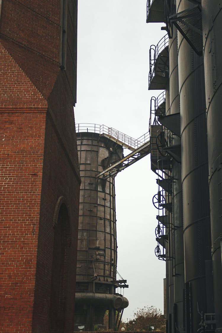 Passage Between Factory Building