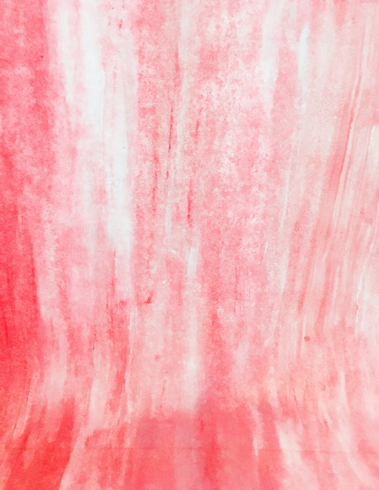 Red And White Abstract Painting In Close-up Photography