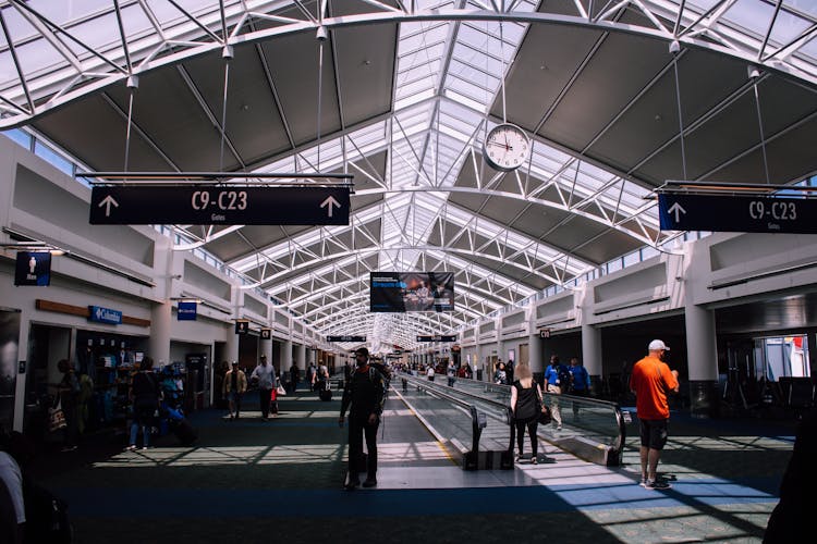 People Inside A Terminal Airport