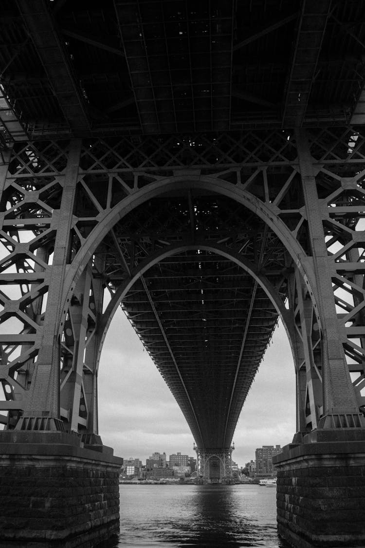 Low Angle Shot George Washington Bridge