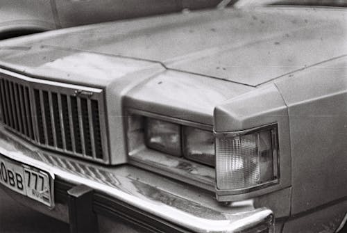 Close Up of a Silver Car