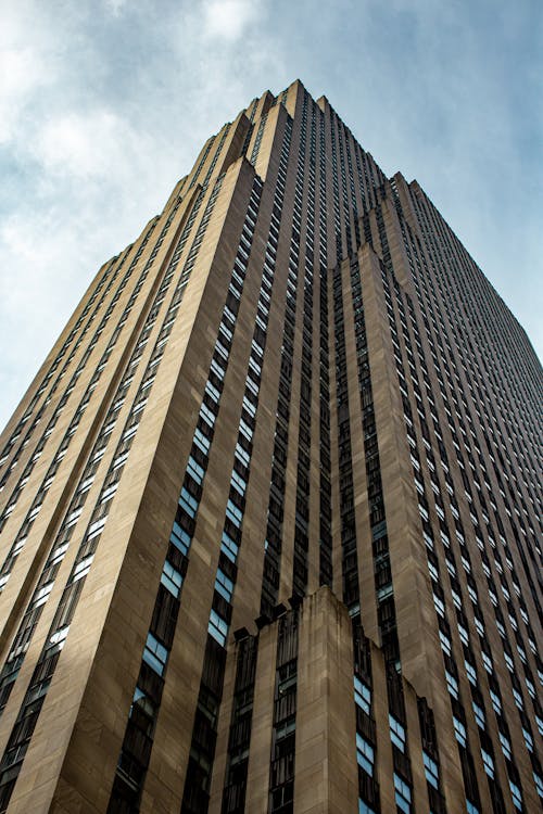 Photo of a Tall Brown Building