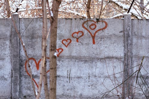 Free stock photo of graffiti, hearts, valentine s day Stock Photo