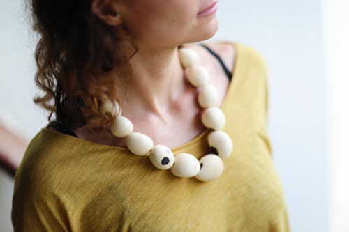 A Person Wearing a Trendy Necklace