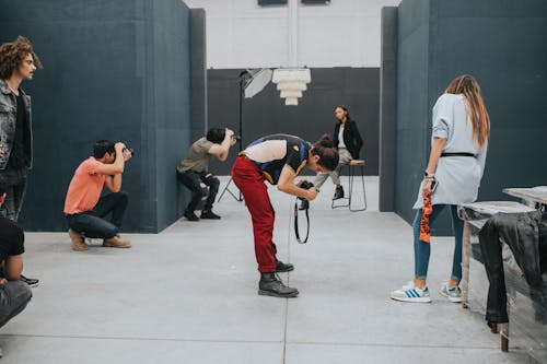 People on Set at a Photoshoot