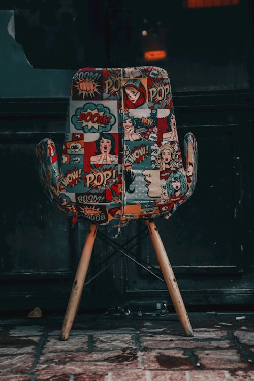 Pop Art Design on an Armchair