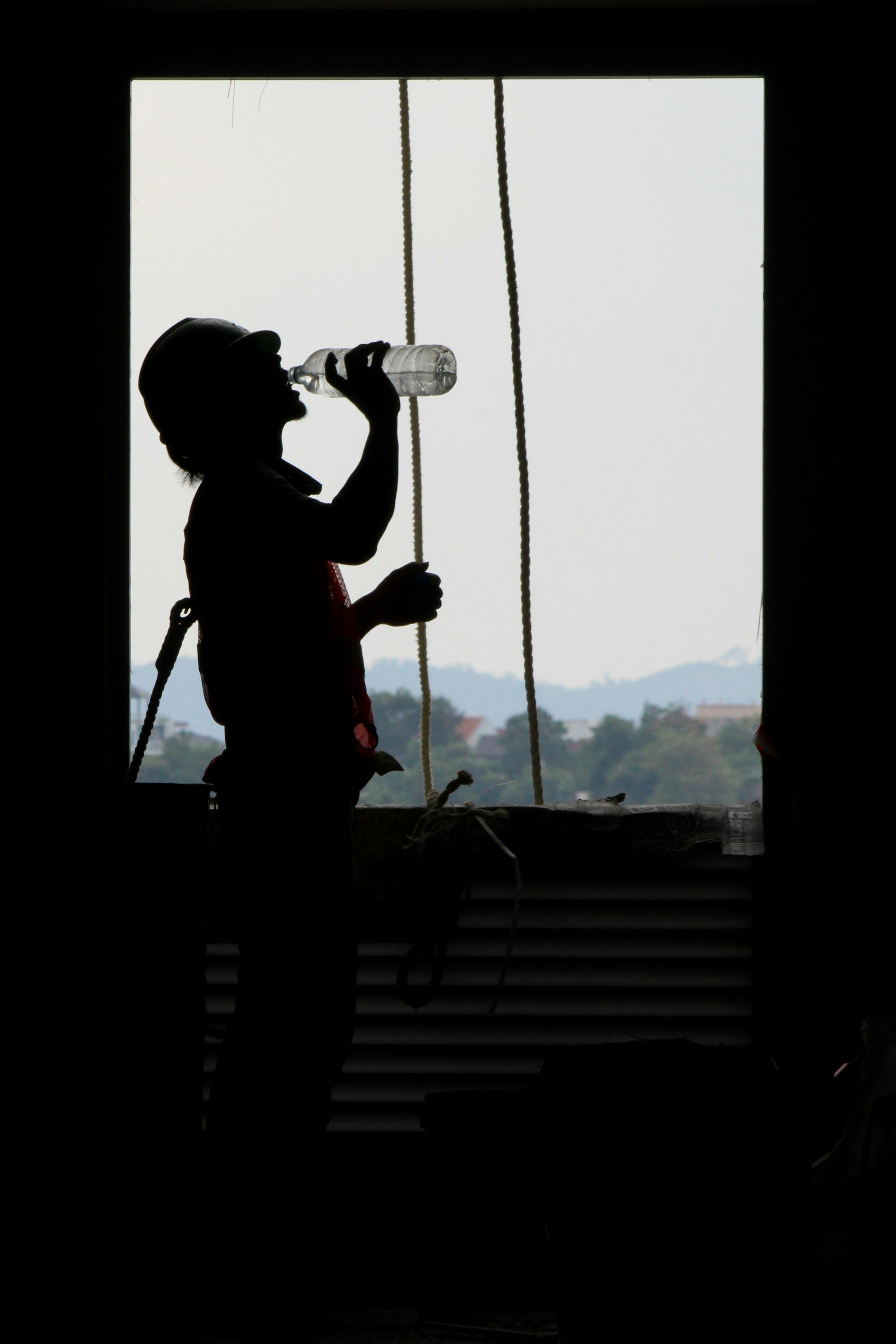 people drinking silhouette