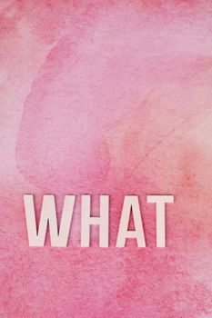 Text on Pink Background
