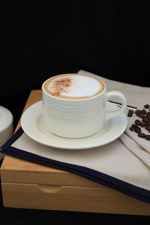 Fotobanka s bezplatnými fotkami na tému cappuccino, drevený, káva