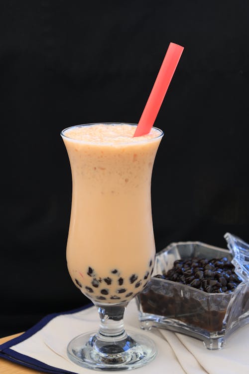 Close-up of a Glass of Iced Coffee