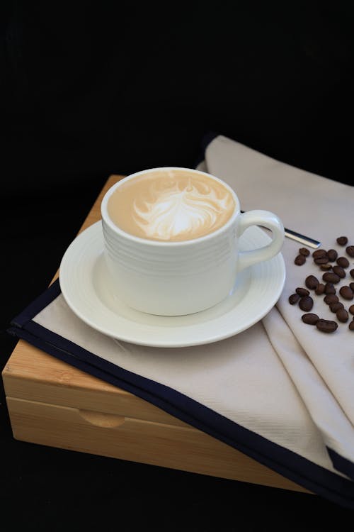 Základová fotografie zdarma na téma caffè latte, caffè latte art, detail