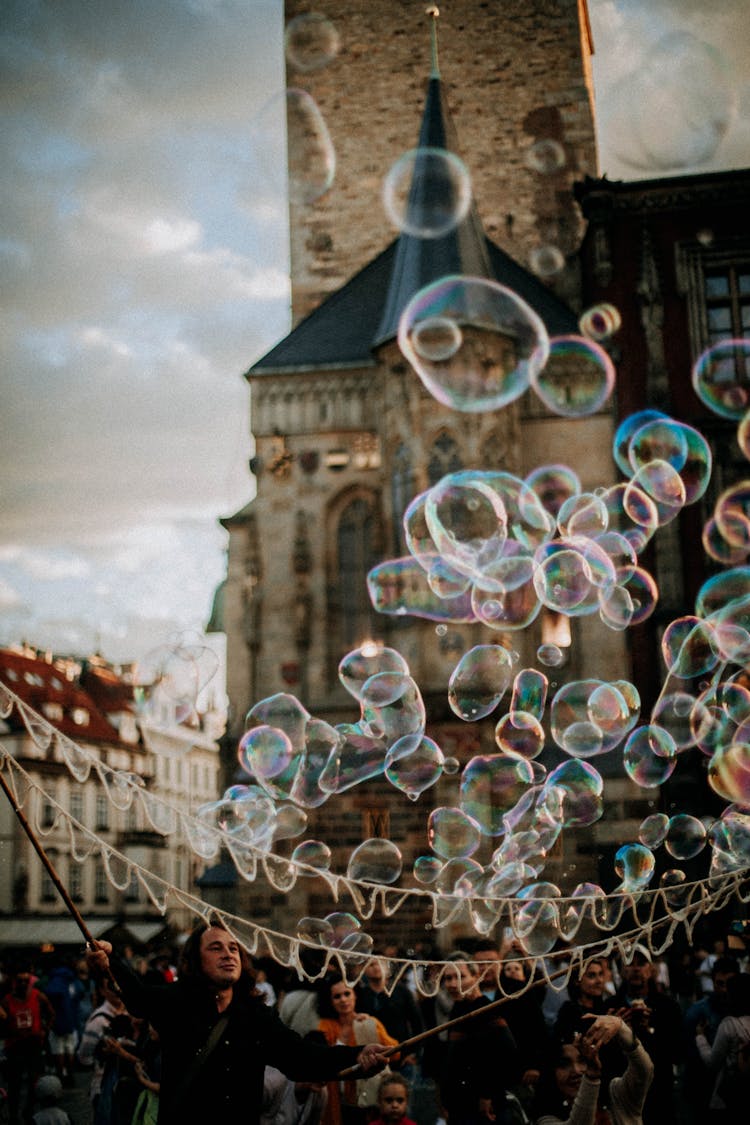 Soap Bubbles During Festival