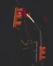 Yellow Traffic Light at Red Light