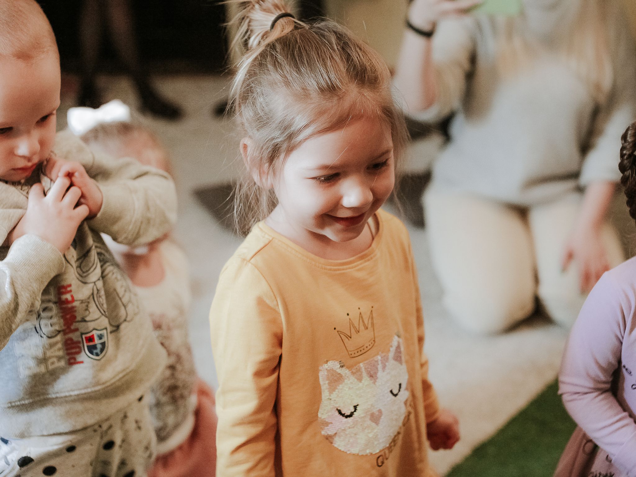 Children playing at a daycare