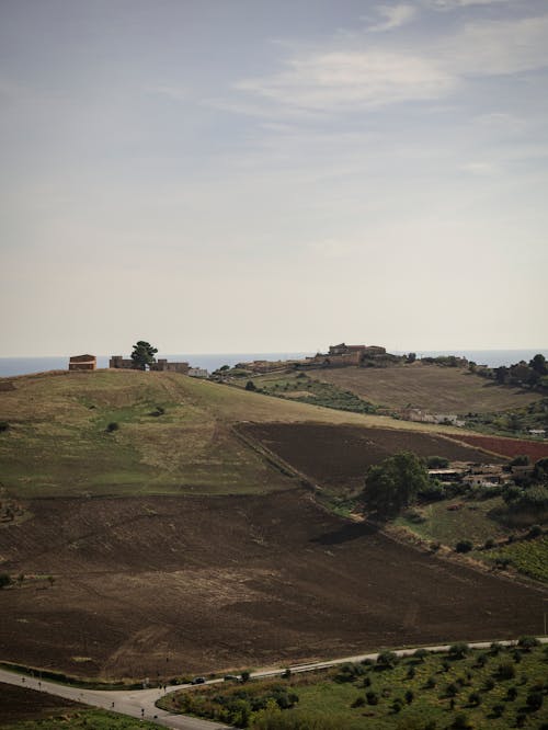 Free Birds Eye View of a Countryside Stock Photo