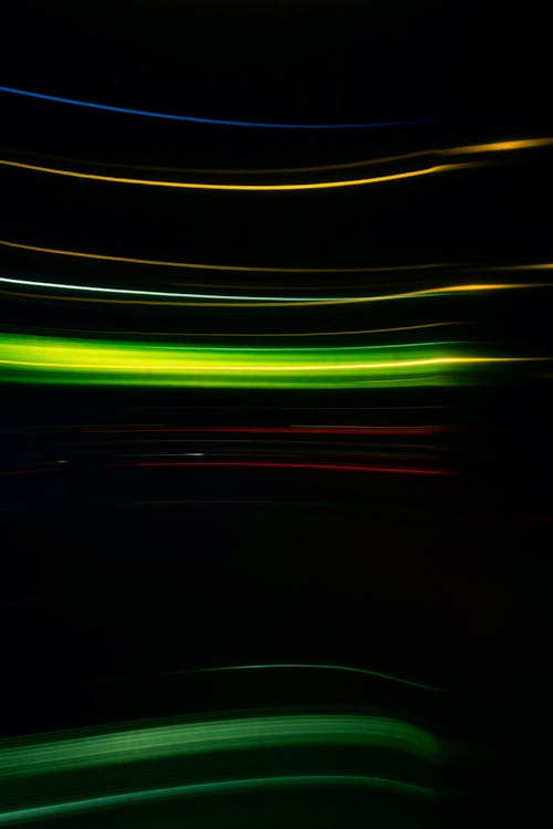 Free Light Streaks in the Dark Stock Photo