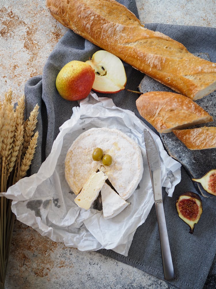 Cheese And Baguette For Breakfast