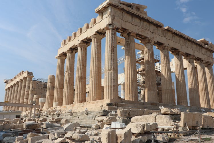 The Ruins Of Parthenon In Greece, Athens