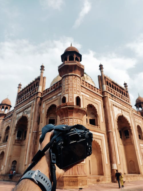A Person Taking Picture of Safdarjung Tomb