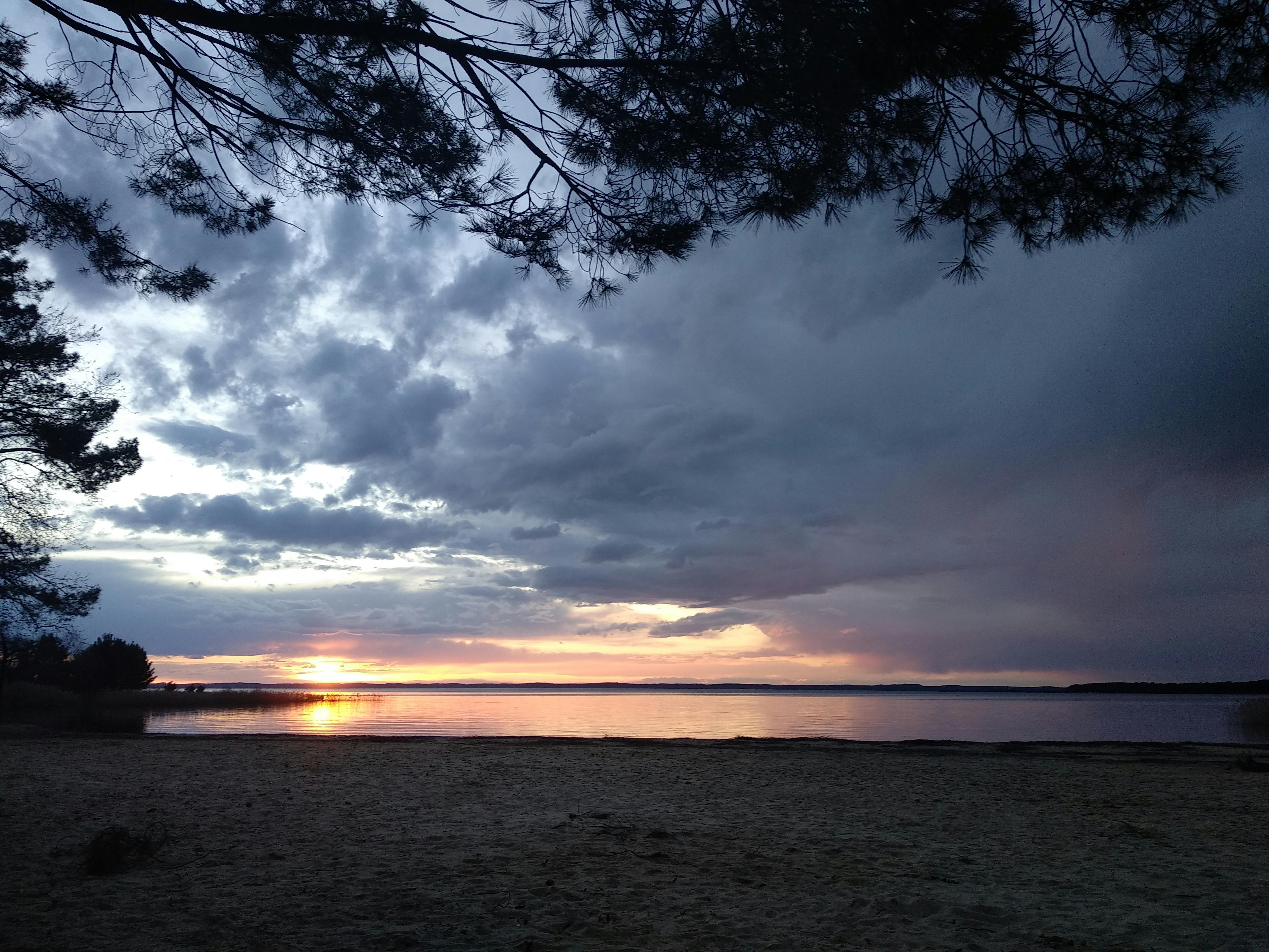 Free Stock Photo Of Beach Coucher De Soleil Lac