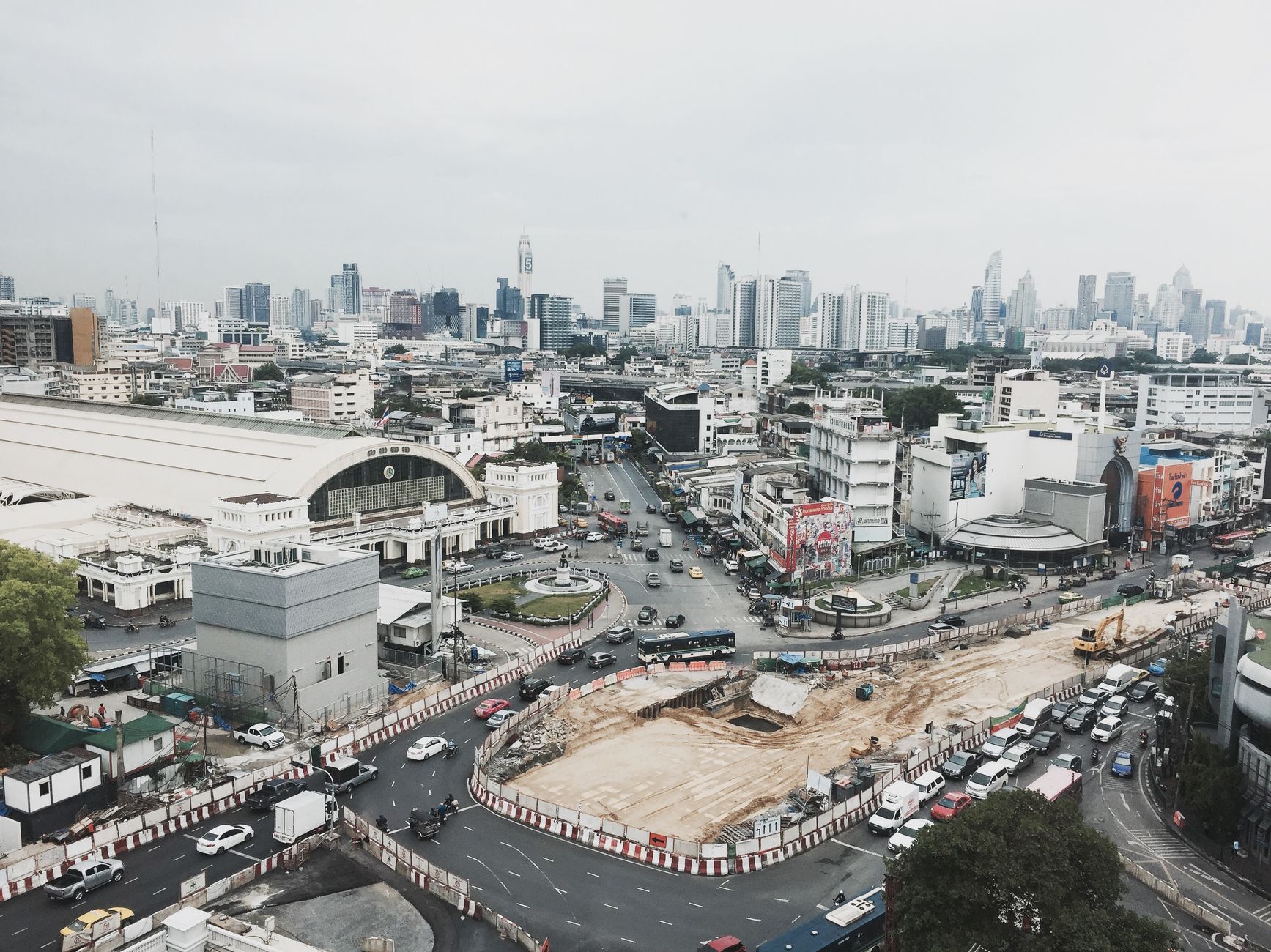 Traffic et pollution à Bangkok