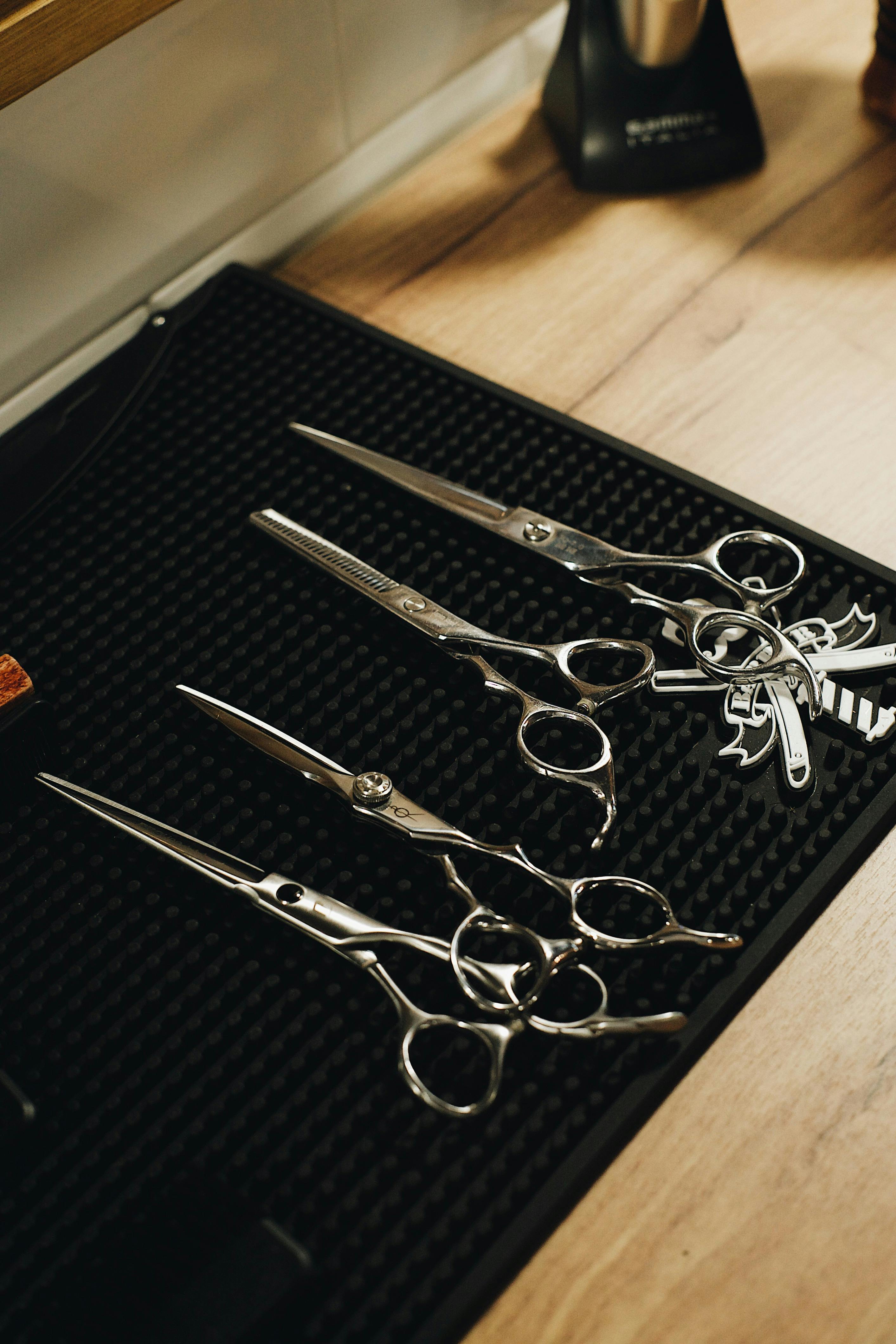 set of hairdresser scissors