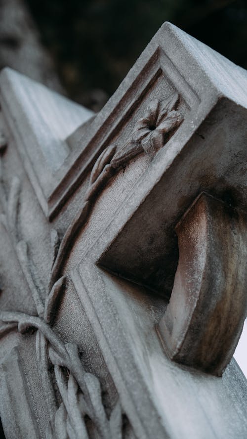 Cemetery Cross in Close Up