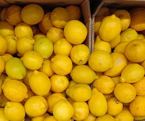 Overhead Shot of Lemons