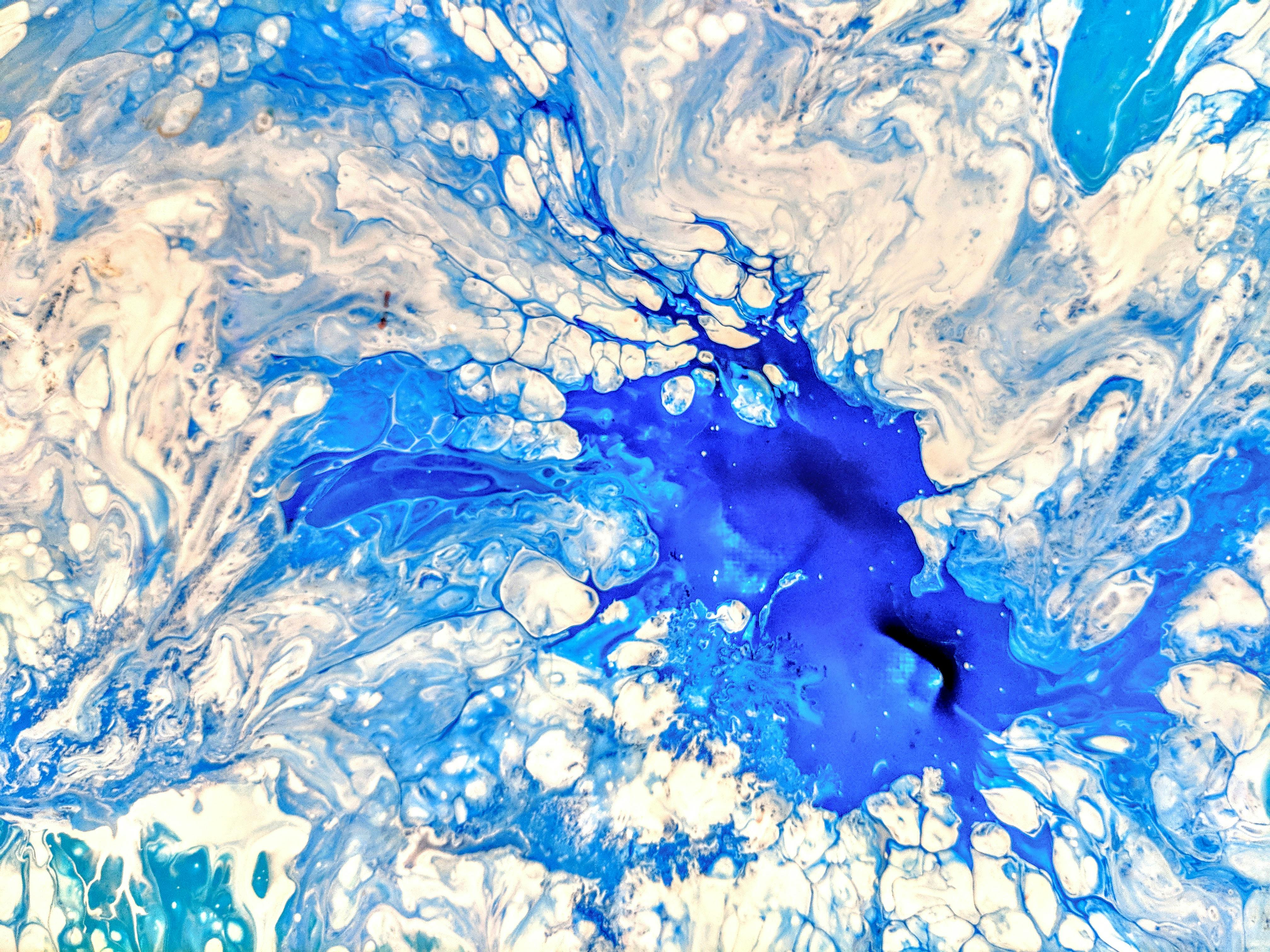 Free Stock Photo Of Blue Abstract Painting