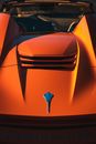 Emblem of an Orange Sports Car