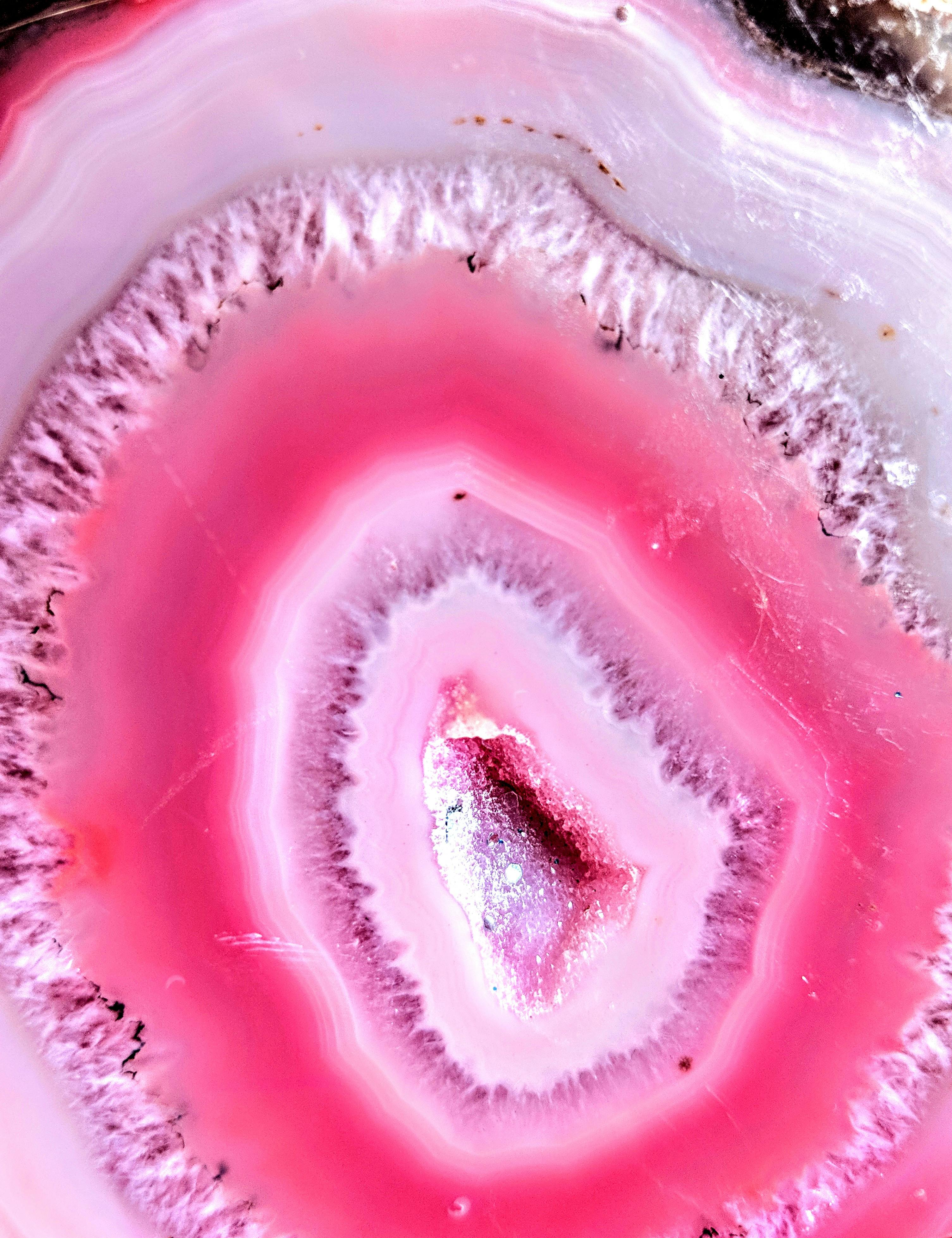 Free stock photo of agate, geode, hot pink