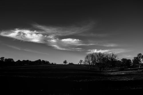 Free stock photo of black and white, clouds, dark