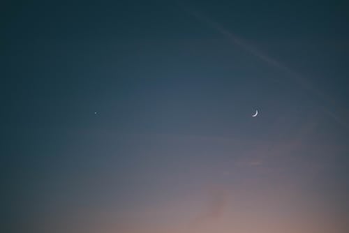 A Crescent Moon in the Sky