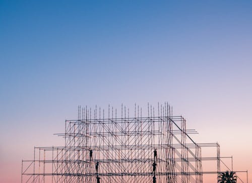 Foto Di Persone Su Edificio In Costruzione