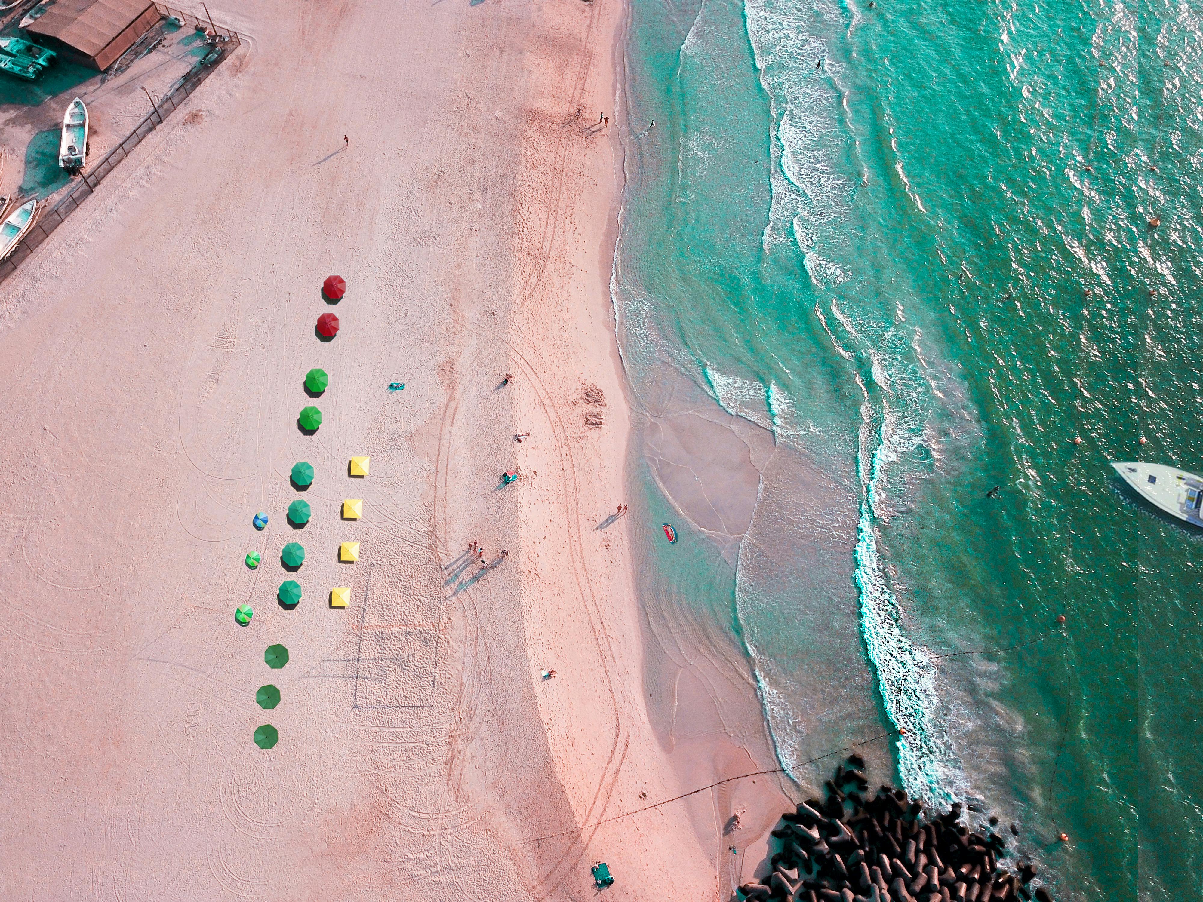 Free stock photo of beach, drone, drone cam