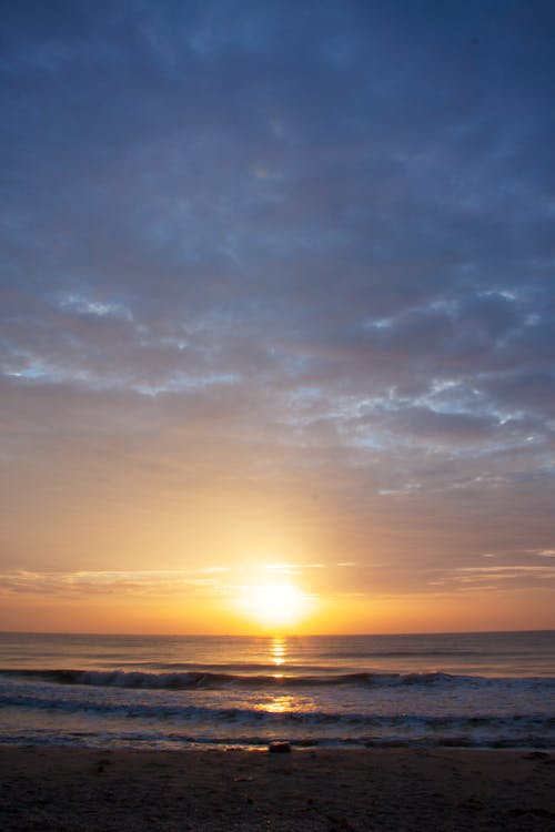 Free stock photo of blue sky, morning sun, sea