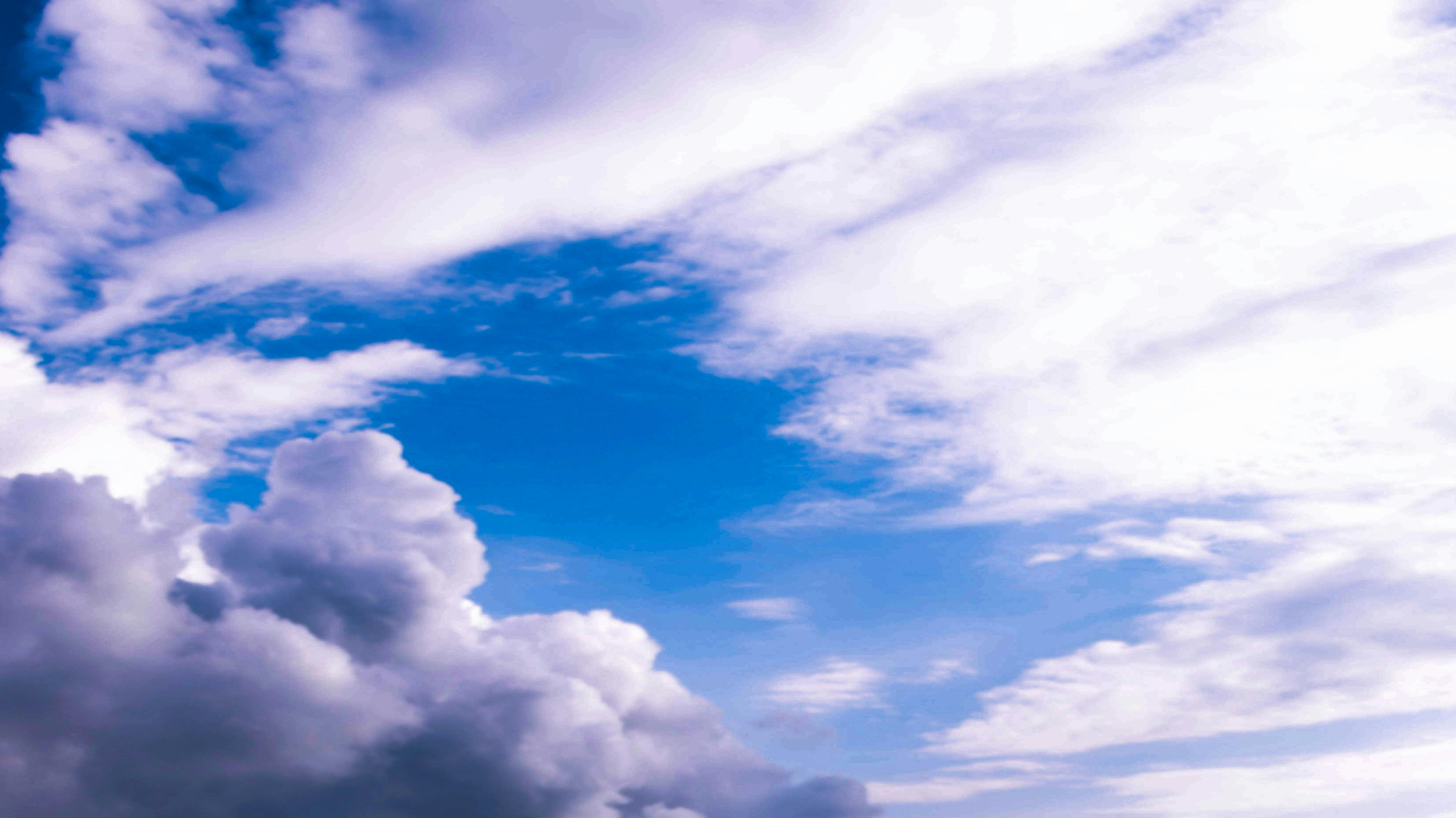 Free stock photo of beautiful wallpaper, blue, cloud