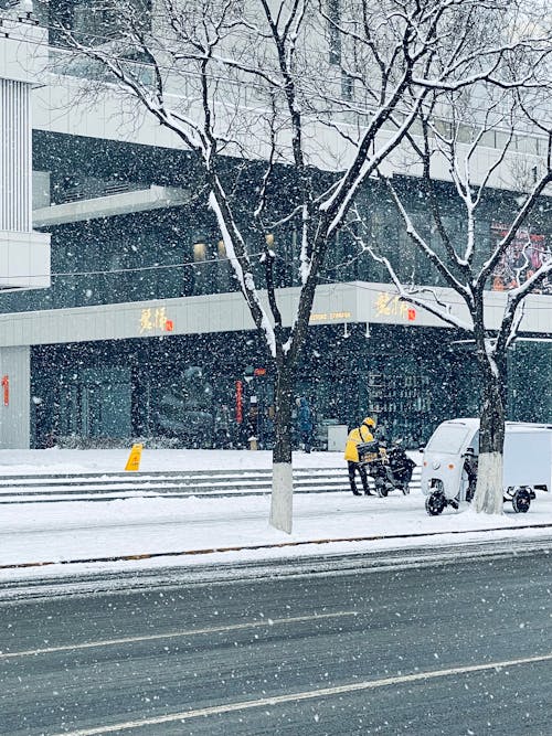 City Street in Snow