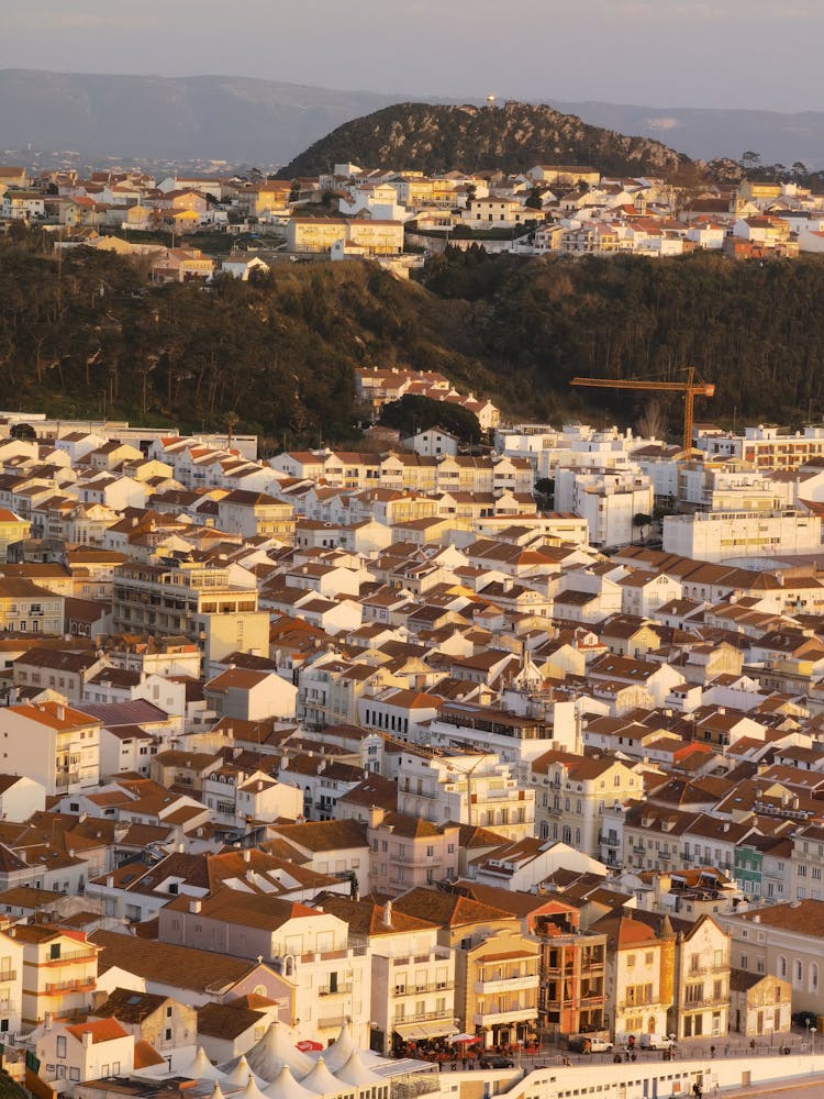 Aerial View Of Nazare Village