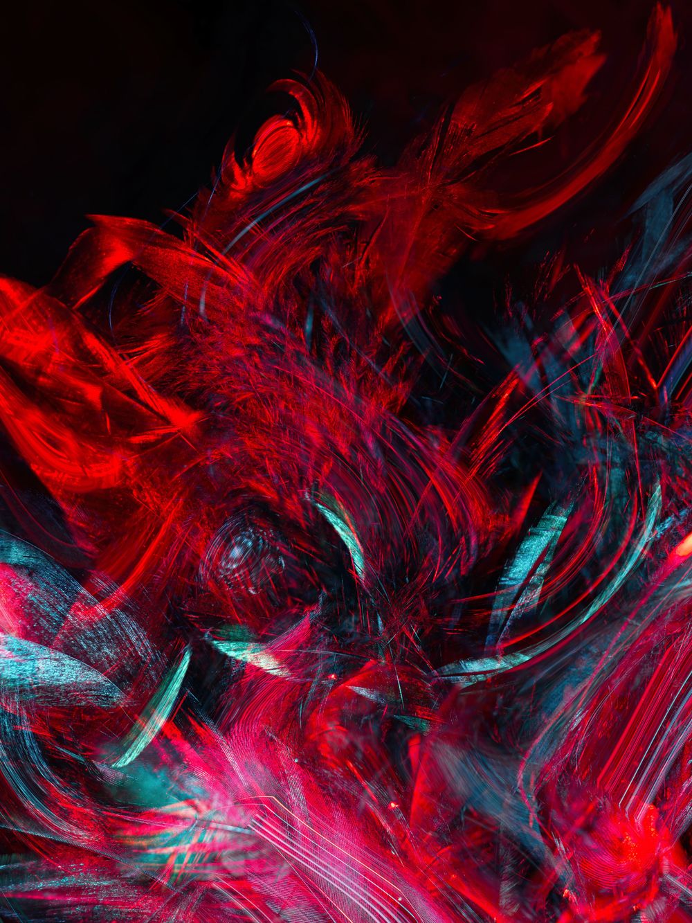 Chaotic and beautiful digital artwork